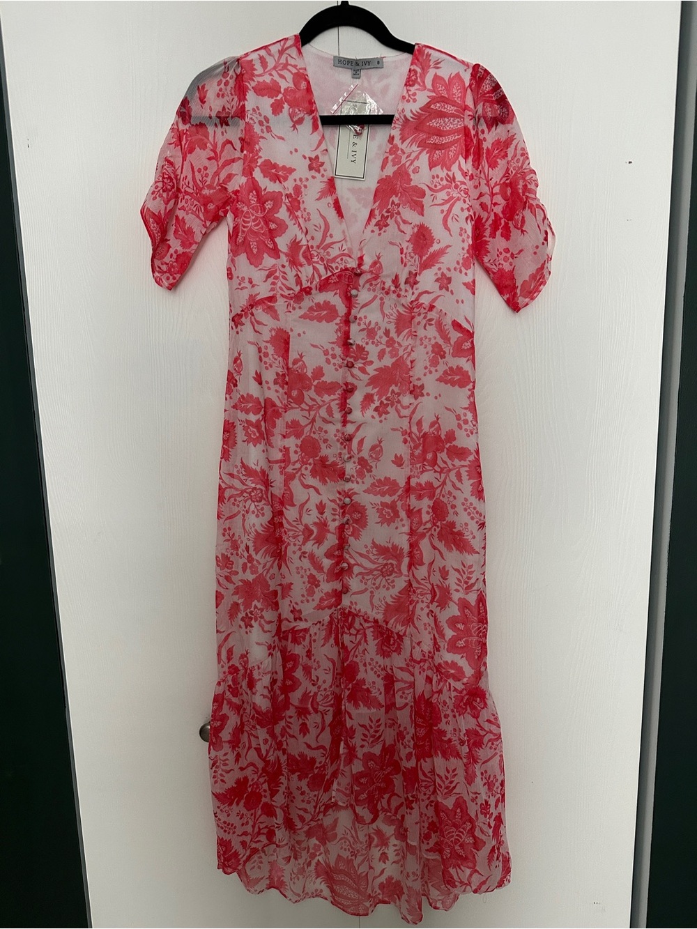 Floral V-Neck Maxi Dress